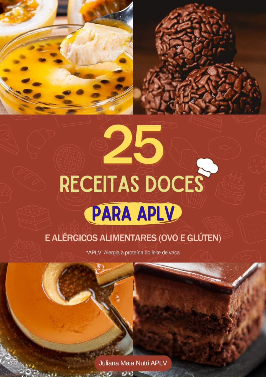 Capa do ebook 25 Receitas Doces para APLV